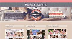 Desktop Screenshot of paysitediscounts.com